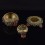 Gold Plated Copper Alloy Decorated 9.5" Chakrasamvara Statue Gulpa - Rice Bowl