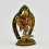  Hand-Painted Lost Wax Method Copper Alloy 7" 12 Armed Dancing Ganesha Statue