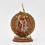 Hand Painted Lost Wax Method , Copper Alloy 5.25" Akash Yogini Statue