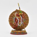Hand Painted Lost Wax Method , Copper Alloy 5.25" Akash Yogini Statue