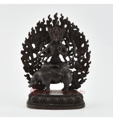 Machine Made Lost Wax Method, Copper Alloy in Oxidation Finish 5.5" Marichi Statue