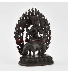 Machine Made Lost Wax Method, Copper Alloy in Oxidation Finish 5.5" Marichi Statue