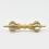 Five Metal Alloy Gold Plated Tibetan Dorje and Drilbu Set