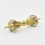 Five Metal Alloy Gold Plated Tibetan Dorje and Drilbu Set