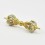 Five Metal Alloy Gold Plated Tibetan Dorje and Drilbu Set