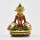 Machine Made, Hand Painted Copper Alloy with Gold Plated 2.5" Aparmita Buddha Statue