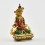 Machine Made, Hand Painted Copper Alloy with Gold Plated 2.5" Aparmita Buddha Statue