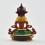 Machine Made, Hand Painted Copper Alloy with Gold Plated 2.5" Aparmita Buddha Statue