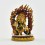 Machine Made, Hand Painted Copper Alloy with Gold Plated 2.75" Bajrapani Statue