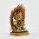 Machine Made, Hand Painted Copper Alloy with Gold Plated 2.75" Bajrapani Statue