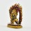 Machine Made, Hand Painted Copper Alloy with Gold Plated 2.75" Bajrapani Statue
