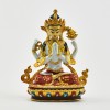 Machine Made, Hand Painted Copper Alloy with Gold Plated 2.25" Chenrezig Buddha Statue