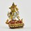 Machine Made, Hand Painted Copper Alloy with Gold Plated 2.25" Chenrezig Buddha Statue