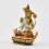 Machine Made, Hand Painted Copper Alloy with Gold Plated 2.25" Chenrezig Buddha Statue