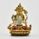 Machine Made, Hand Painted Copper Alloy with Gold Plated 2.25" Chenrezig Buddha Statue