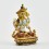 Machine Made, Hand Painted Copper Alloy with Gold Plated 2.25" Chenrezig Buddha Statue
