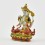 Machine Made, Hand Painted Copper Alloy with Gold Plated 2.25" Kharchheri Buddha Statue