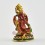 Machine Made, Hand Painted Copper Alloy with Gold Plated 2.5" Four Armed Ganesha Statue