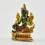 Machine Made, Hand Painted Copper Alloy with Gold Plated 2.25" Green Tara Statue