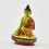 Machine Made, Hand Painted Copper Alloy with Gold Plated 2.25" Sakyamuni Buddha Statue