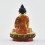Machine Made, Hand Painted Copper Alloy with Gold Plated 2.25" Sakyamuni Buddha Statue