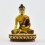 Machine Made, Hand Painted Copper Alloy with Gold Plated 2.5" Sakyamuni Buddha Statue