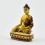 Machine Made, Hand Painted Copper Alloy with Gold Plated 2.5" Sakyamuni Buddha Statue