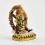 Machine Made, Hand Painted Copper Alloy with Gold Plated 2.75" Vajrapani  Statue