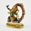 Machine Made, Hand Painted Copper Alloy with Gold Plated 2.75" Vajrapani  Statue