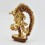 Hand Made Copper Alloy with Partly Gold Gilded 8" Magic Labdron / Damaru Jogini Statue