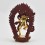Hand Made Copper Alloy with Partly Gold Gilded 8" Magic Labdron / Damaru Jogini Statue