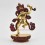 Hand Made Copper Alloy with Partly Gold Gilded 8" Magic Labdron / Damaru Jogini Statue