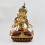 Hand Made Copper Alloy with Gold Gilded and Hand Painted Face 12.75" Vajrasattva Statue