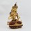 Hand Made Copper Alloy with Gold Gilded and Hand Painted Face 12.75" Vajrasattva Statue