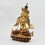Hand Made Copper Alloy with Gold Gilded and Hand Painted Face 12.75" Vajrasattva Statue