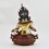 Hand Made Copper Alloy with Gold Gilded and Hand Painted Face 12.75" Vajrasattva Statue