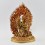 Hand Made Copper Alloy with Gold Gilded and Face Painted 11.75" Meghsambara Statue