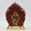 Hand Made Copper Alloy with Gold Gilded and Face Painted 11.75" Meghsambara Statue