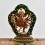 Machine Made with Hand Finishing Touch, Gold Plated Copper Alloy 8.25" Dancing Ganesha Statue