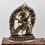 Tibetan Buddhist Religious Silver Plated Copper Alloy in Oxidation Finish7.75" Copper Chakrasamvara Statue
