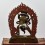 Tibetan Buddhist Religious Silver Plated Copper Alloy in Oxidation Finish7.75" Copper Chakrasamvara Statue