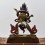 Tibetan Buddhist Religious Silver Plated Copper Alloy in Oxidation Finish7.75" Copper Chakrasamvara Statue