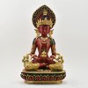 Hand Made Gold Gilded Copper Alloy Painted 16" Aparamita Statue