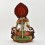Hand Made Gold Gilded Copper Alloy Painted 15.5" Vajrasattva / Dorjesempa Statue