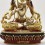 Hand Made Gold Gilded Copper Alloy Painted 15.5" Vajrasattva / Dorjesempa Statue