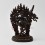 Hand Made Lost Wax Method, Oxidized Copper Alloy 7.75" Dakini Simhamukha Statue