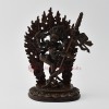 Hand Made Lost Wax Method, Oxidized Copper Alloy 7.75" Dakini Simhamukha Statue