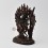 Hand Made Lost Wax Method, Oxidized Copper Alloy 7.75" Dakini Simhamukha Statue