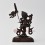 Hand Made Lost Wax Method, Oxidized Copper Alloy 7.75" Dakini Simhamukha Statue