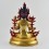 Hand Made Gold Gilded Copper Alloy with Hand-Painted Face 13" Green Tara Statue